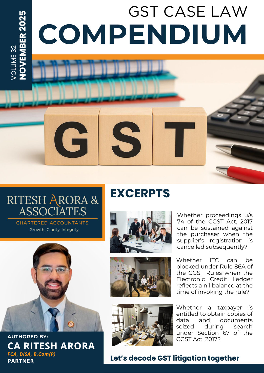 GST Case Law Compendium- NOVEMBER 25 Edition new. preview